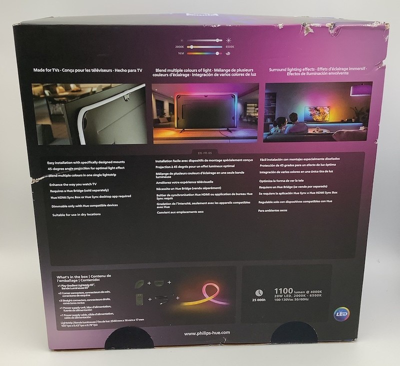 Philips Hue 65" Smart LED TV Backlight White and Color Ambiance - 560417 Zigbee gallery