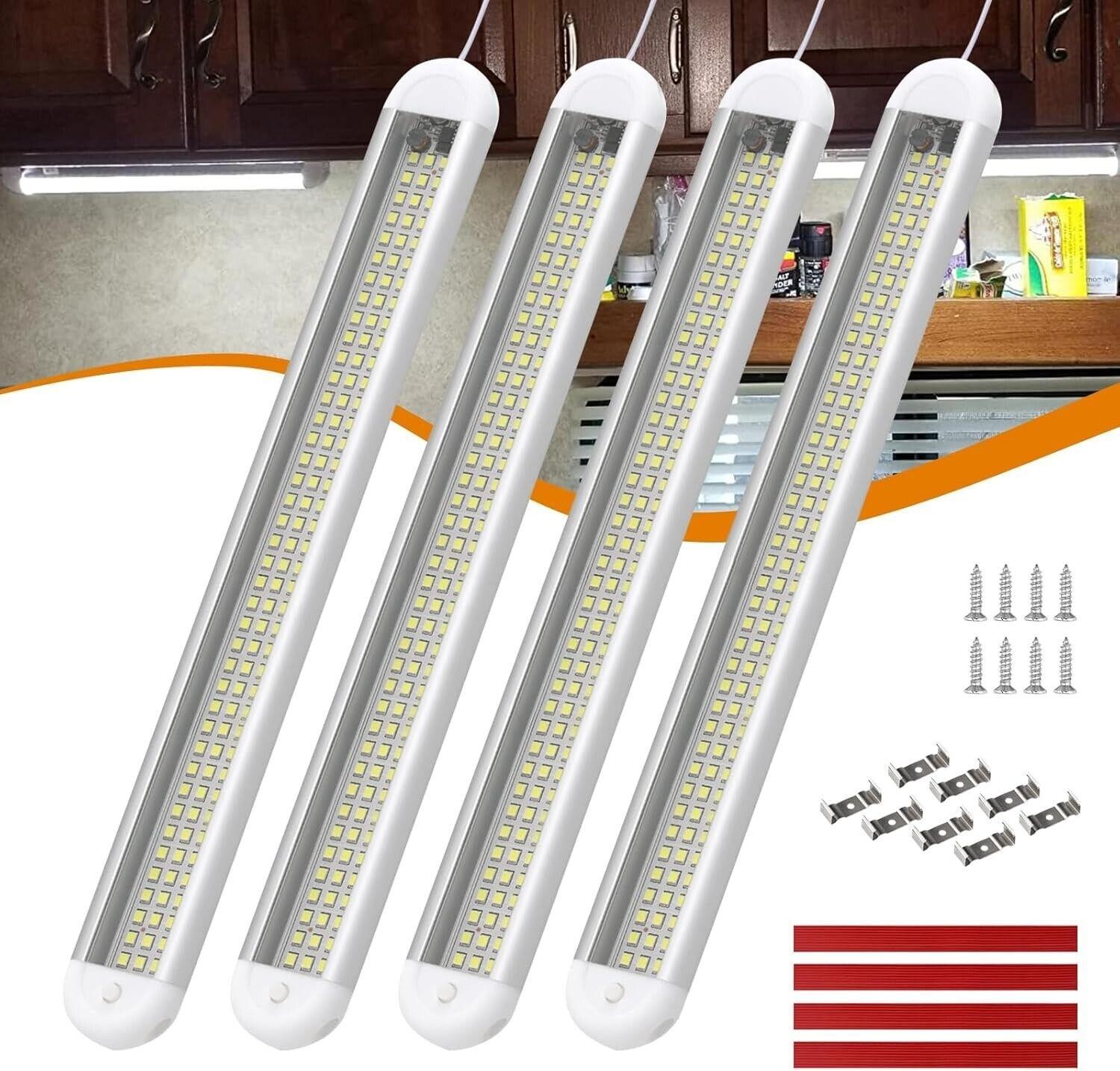 12v LED Interior Light Bar 120leds 1800lm 8w Dc 12 Volt LED Strip Lights 4 Pack gallery