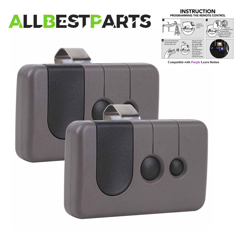 2×For Sears Craftsman Garage Door Opener Remote Control 315MHZ 139.53753 HBW2028 gallery