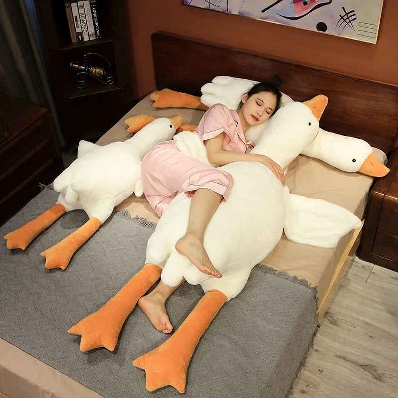 Funny Goose Plush Toy Long Duck Sleeping Pillow Soft Cushion gallery