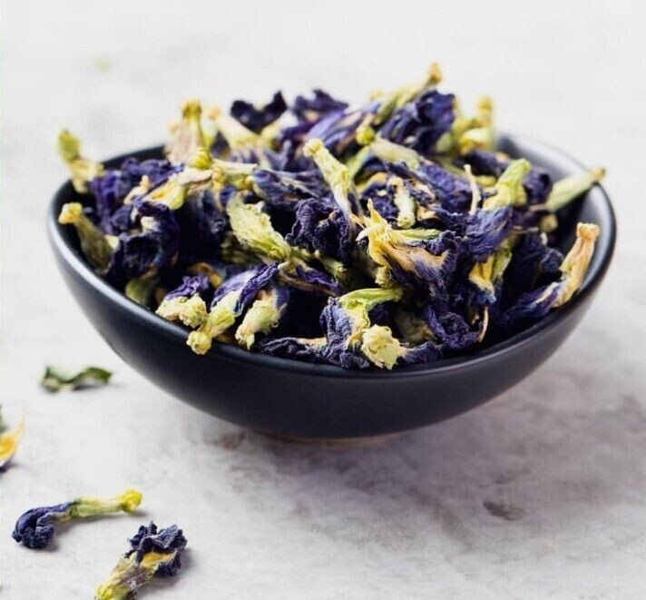 Butterfly Pea Flower Organic Flowers Dried Tea ~ Clitoria Ternatea ~100% Premium gallery
