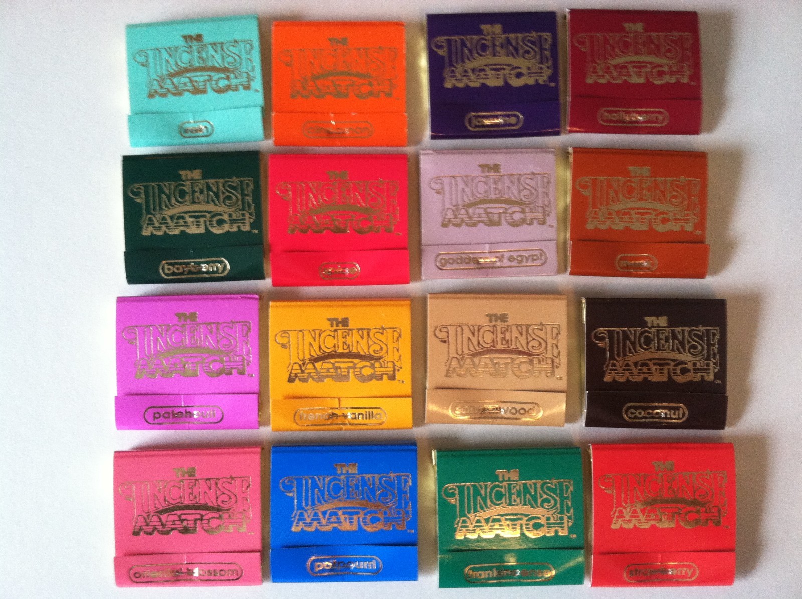 Incense Match Books - Assortment Variety Scented Matches - Box Lot of 50! gallery