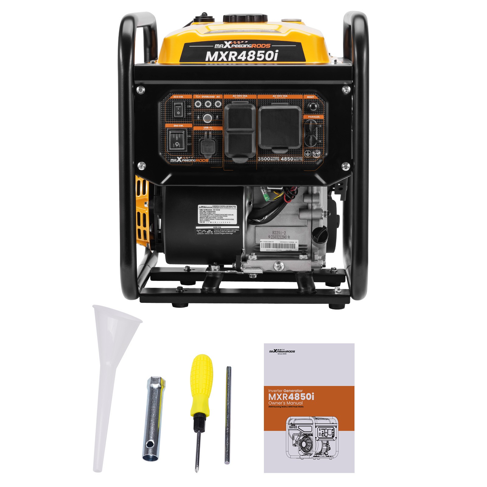 Gas Generator 3500W Running 4850W Peak Power Station ECO Mode Parallel Ready gallery