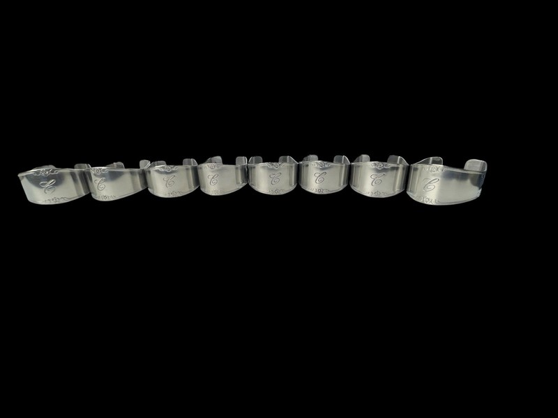 8 Custom Craft Napkin Rings Monogram “C” Stainless Steel gallery