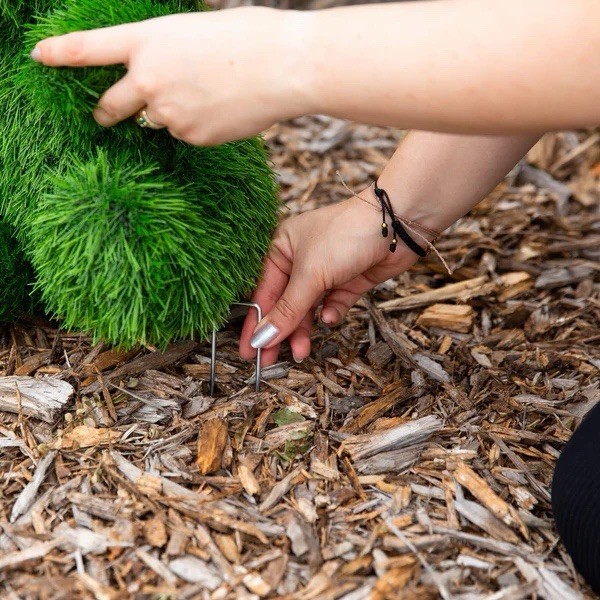 14" UV Resistant Artificial Grass Garden Plush Topiary Bear (Indoor/Outdoor) gallery