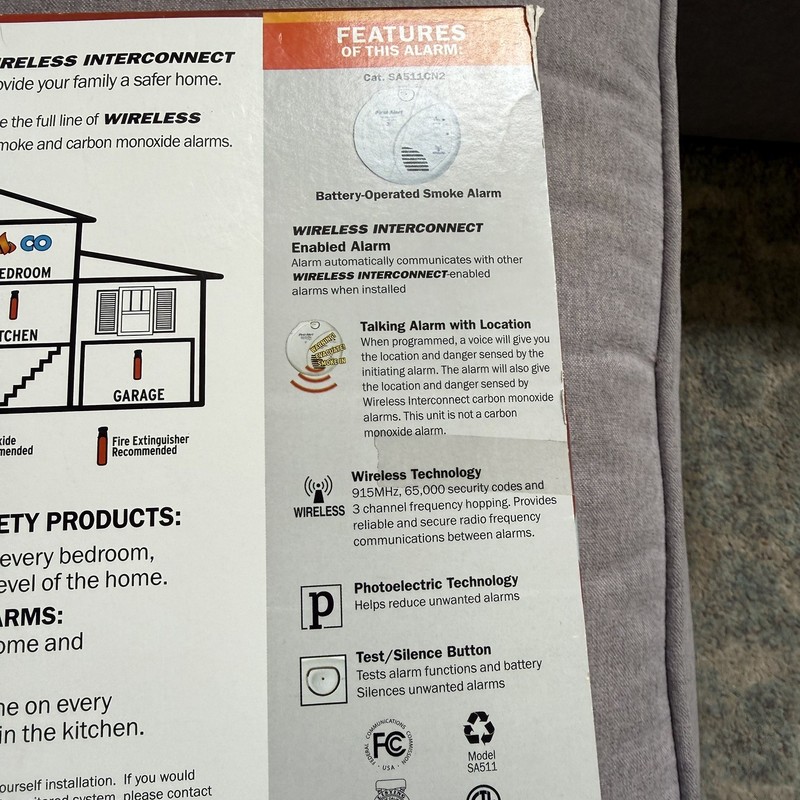First Alert SA511CN2-3ST Wireless Interconnect Battery Operated Smoke Alarm gallery