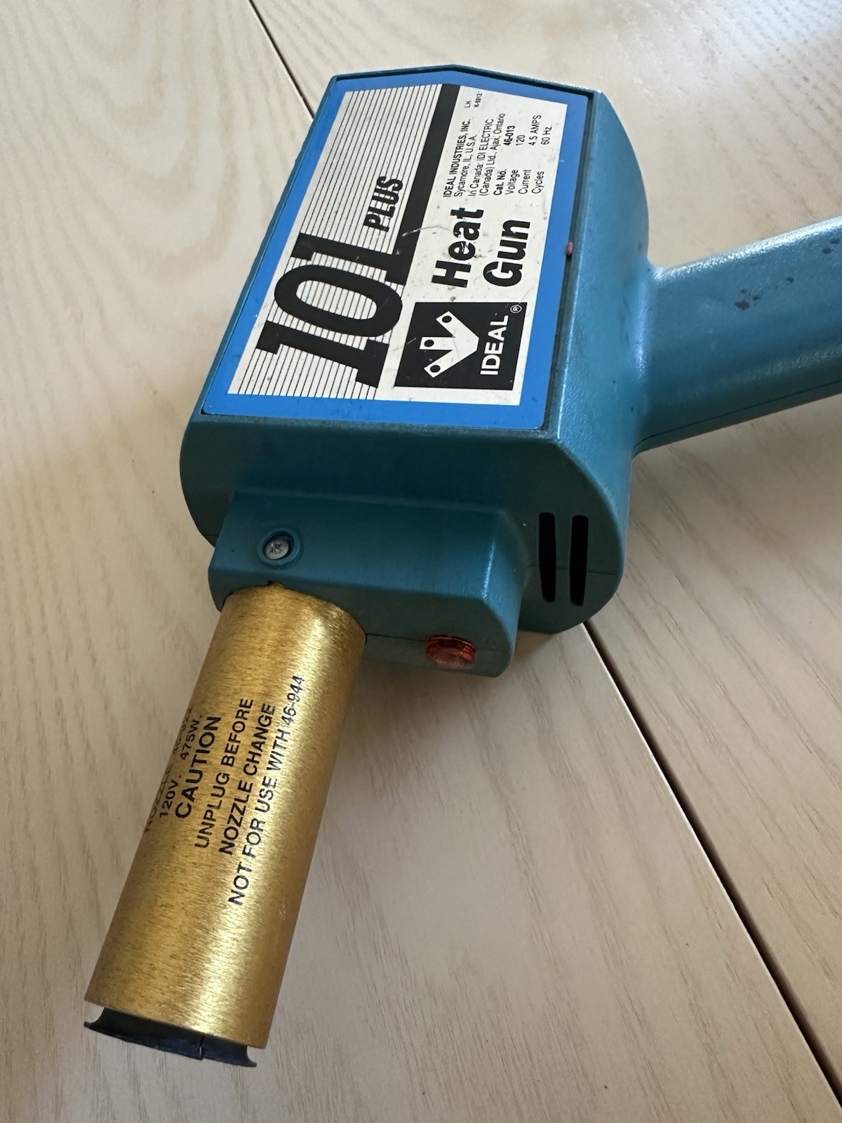 Ideal 101 Plus Heat Gun Industrial Electric 120V Vintage Tool Tested Works gallery