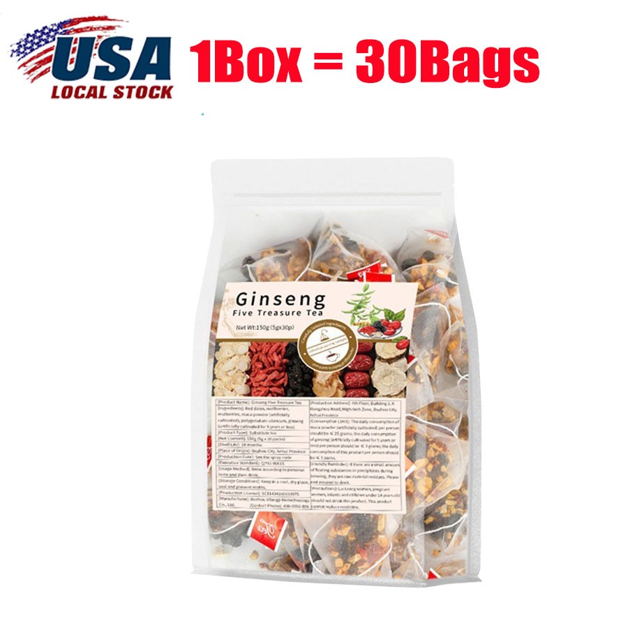 30pcs Ginseng six treasure tea , Kidney tea ,liver tea , red date kidney health gallery
