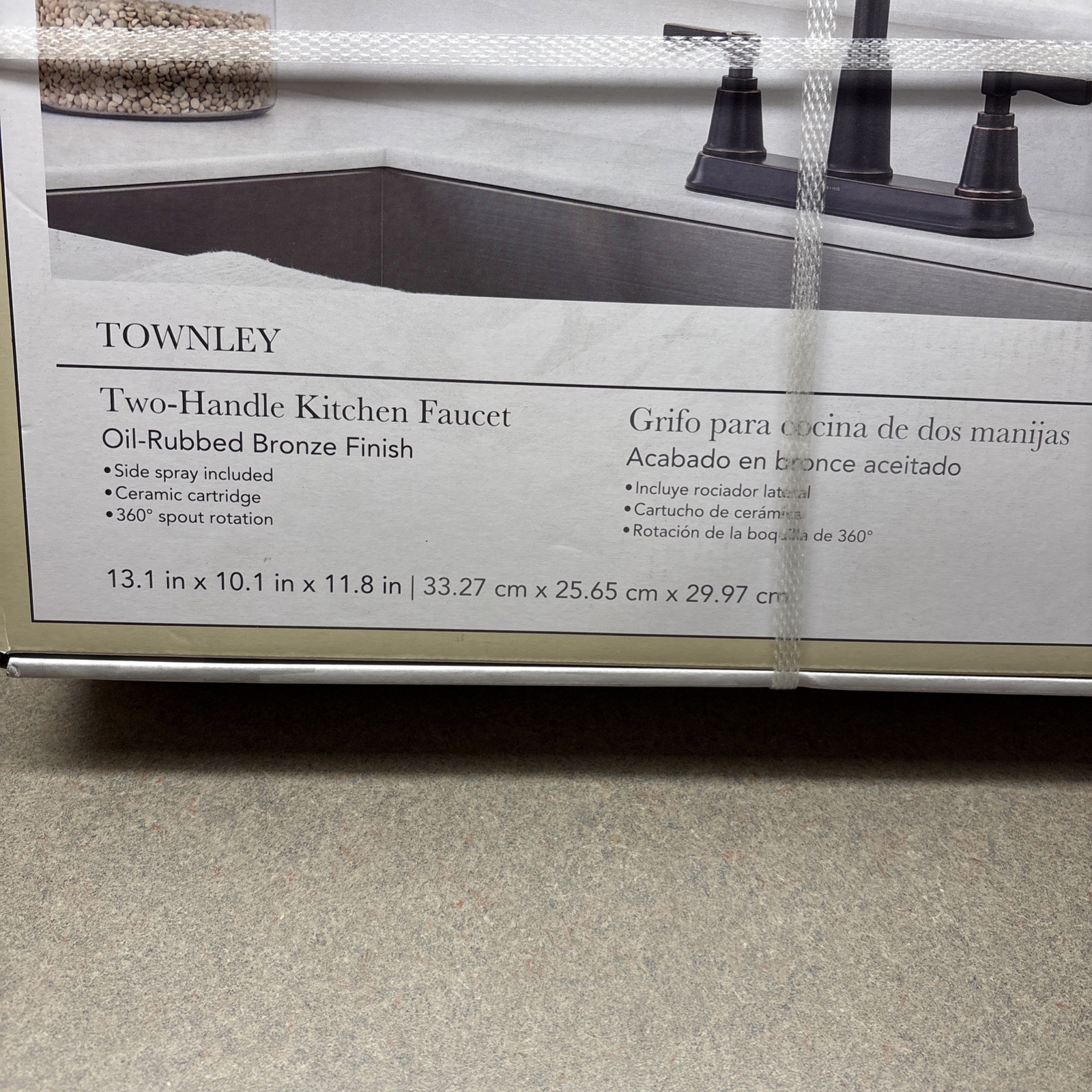 NEW Allen + Roth Townley Two Handle Kitchen Faucet - Oil Rubbed Bronze #5505637 gallery