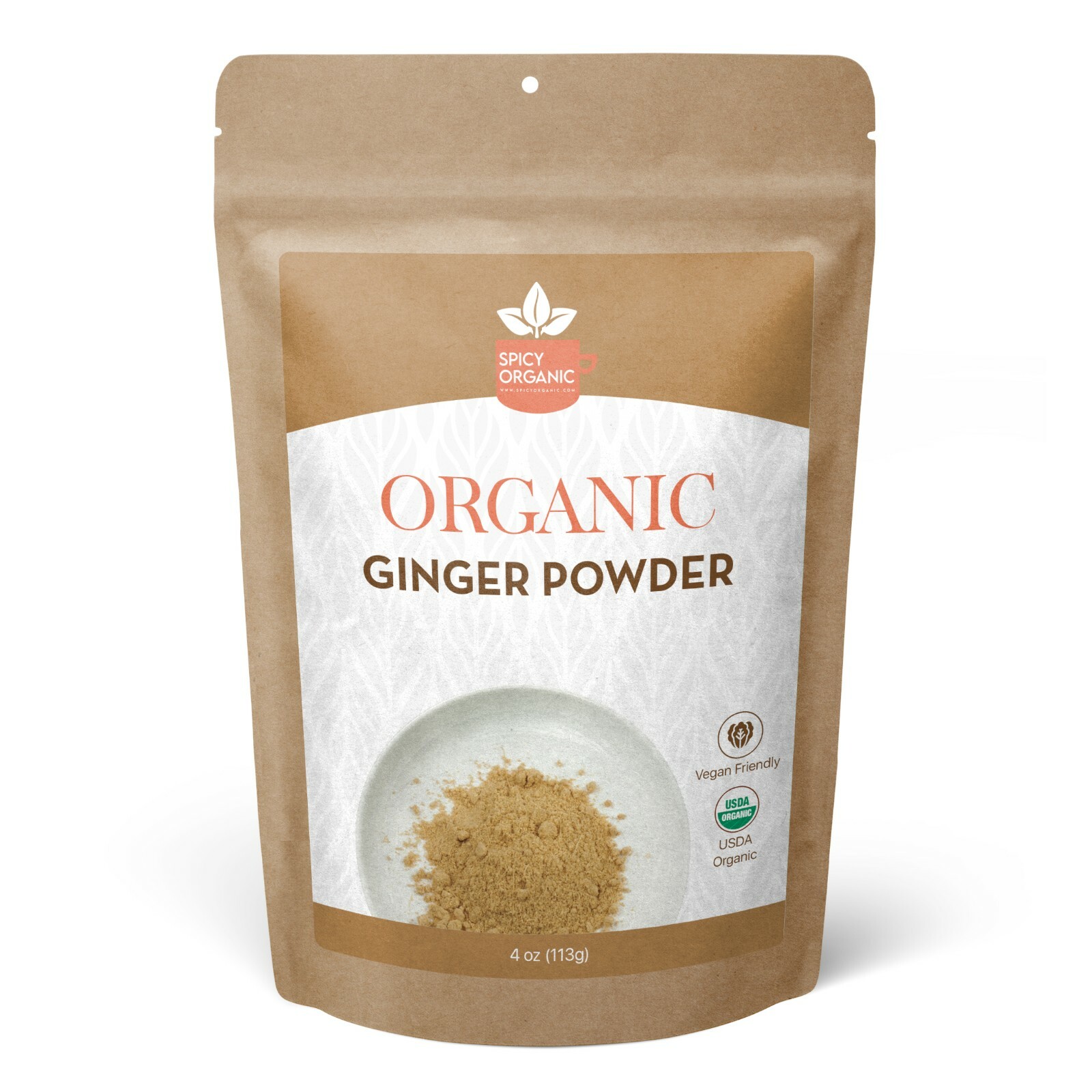 Organic Ground Ginger Powder (4 OZ) Pure and Raw Ginger Powder for Beverages gallery