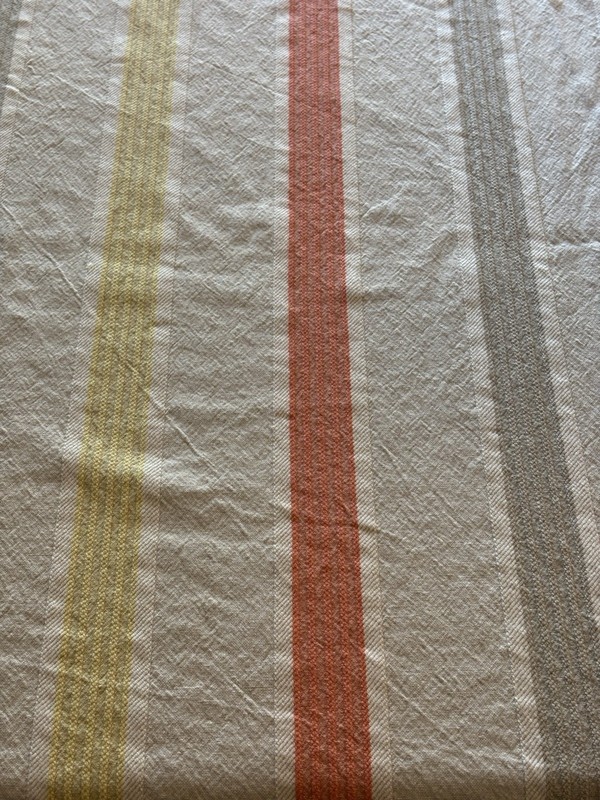 Max Studio Home Tablecloth Stripes Fall Colors Orange Yellow Brown Tan gallery