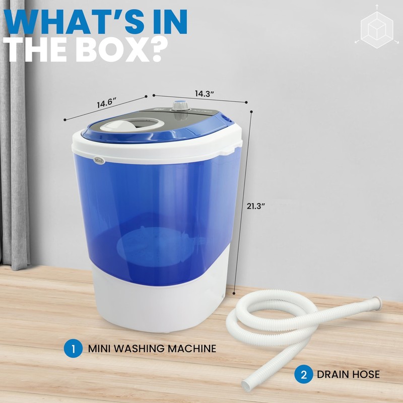 Pyle Upgraded Version Portable Washer Top Loader Portable Laundry ini Washing gallery