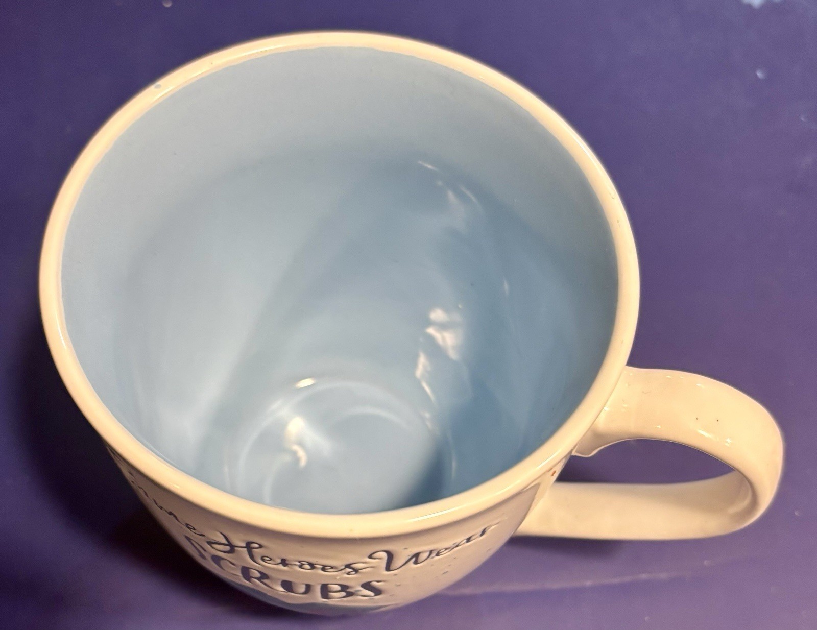 Large Some Heroes Wear Scrubs Coffee Tea Mug Gift For Care Taker Nurse RN NICE! gallery