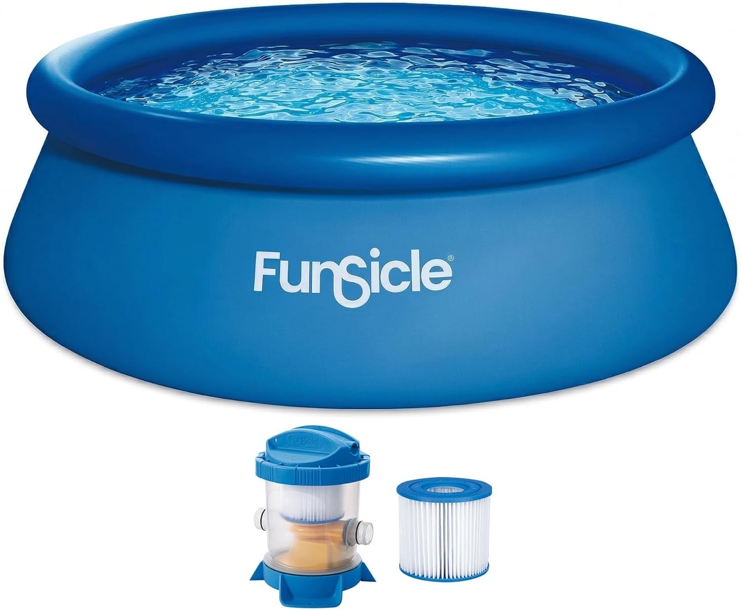 Above Ground Pool, 12'x36" Round Quickset w/ 800 GPH Pump, Cartridge & Patch gallery