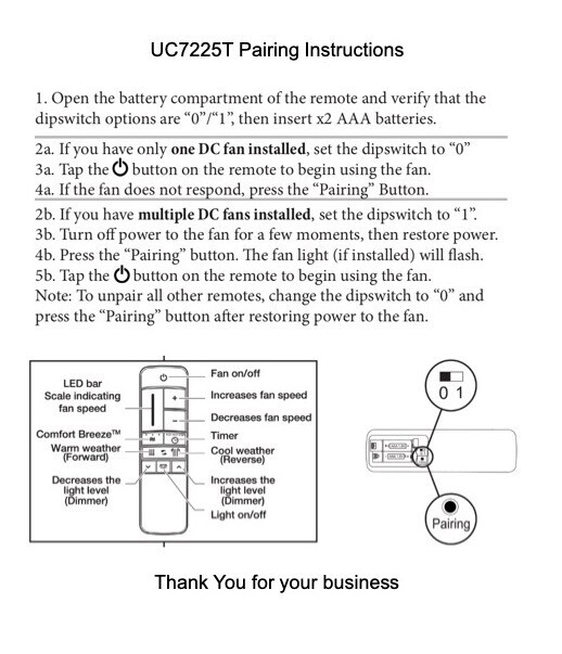 NEW UC7225T Remote Control for KENSGROVE LED 72 IN YG493ODBN gallery