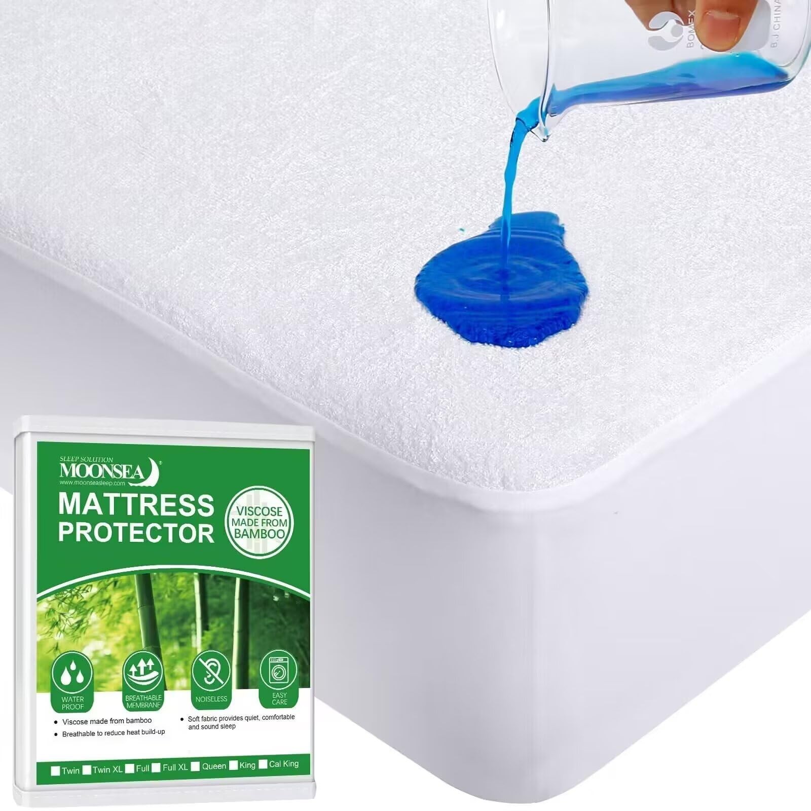 RV Short King Size Mattress Protector Waterproof,Smooth Top Mattress Protector gallery