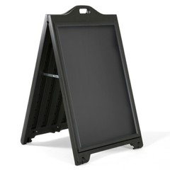 Azar Displays Black Double-Sided Sidewalk A-Frame Sign w/ Protective Lens…
