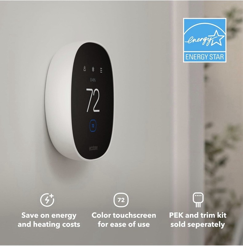 ecobee Smart Thermostat Essential EB-STATE7-01 Programmable Wifi Alexa Siri gallery