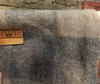 Alpaca Wool Blend Throw Blanket Fringe 54”x60” Cream Tan Green Check PERU gallery