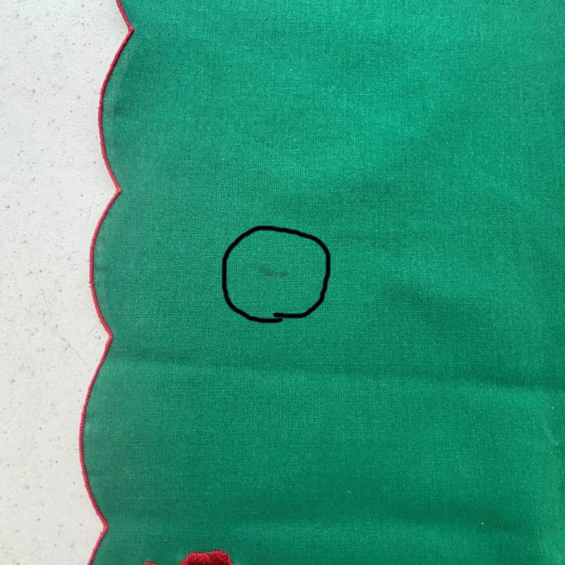 Embroidered Green Christmas Table Runner Set of 2 Holiday Kitchen Decor 12x70 gallery