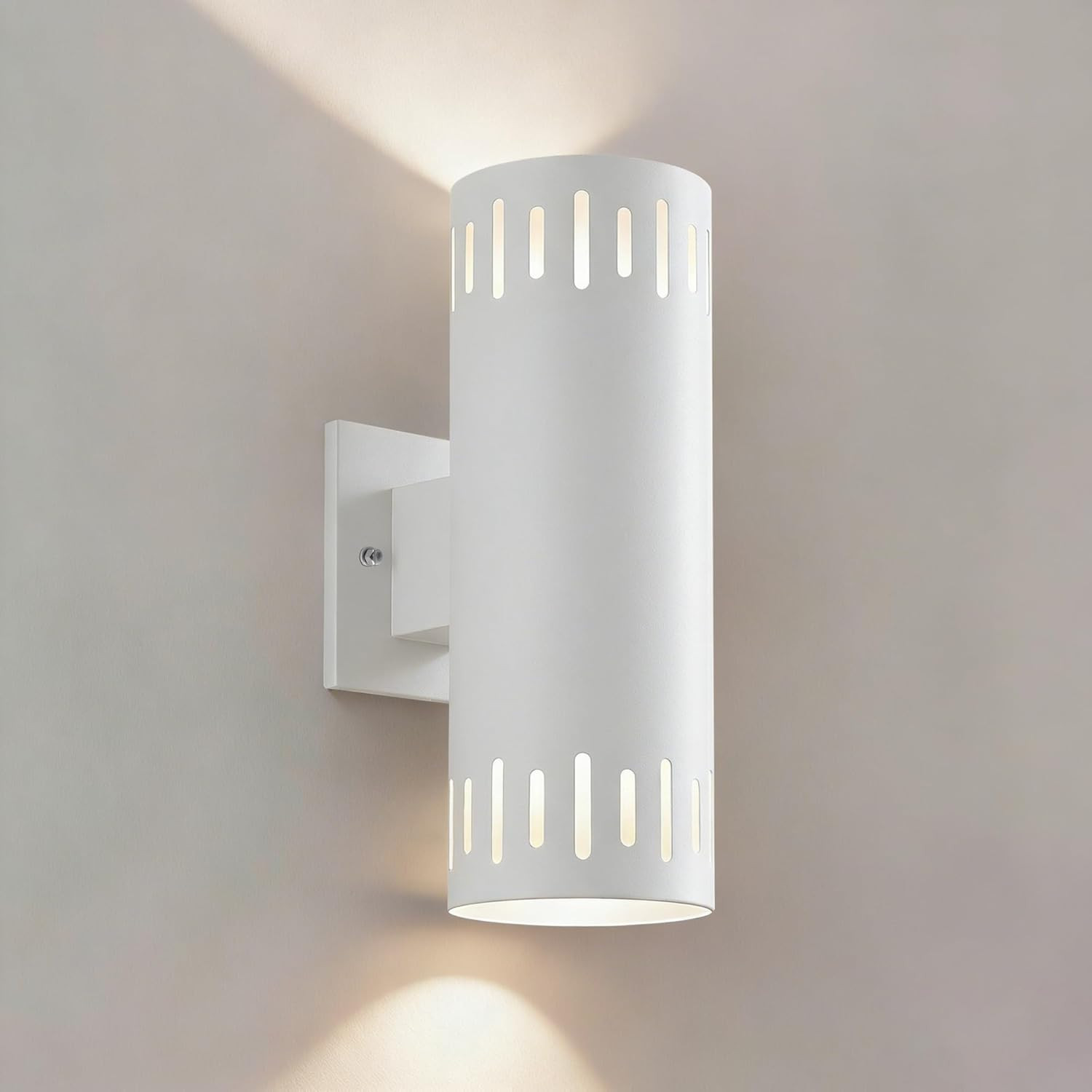 JYV Modern Outdoor Wall Lights, 12'' Up and Down LED Cylinder Wall Mount Fixture gallery