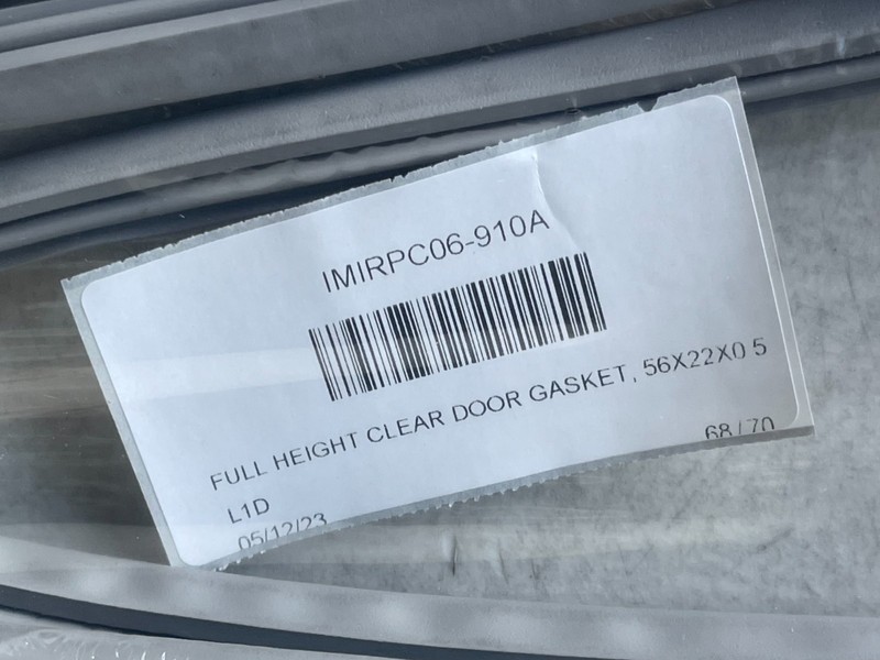 Intermetro RPC06-910A Full Height Clear Door Gasket 56x22x0.5 NEW gallery