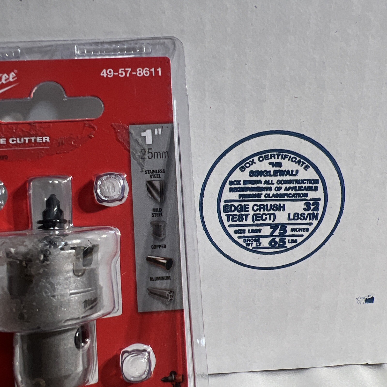 Milwaukee Tool 49-57-8611 1 In. One-Piece Carbide Hole Cutter For Stainless gallery