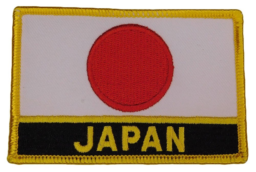 Japan Rectangular Country Embroidered Iron On Patch FPR-121 gallery