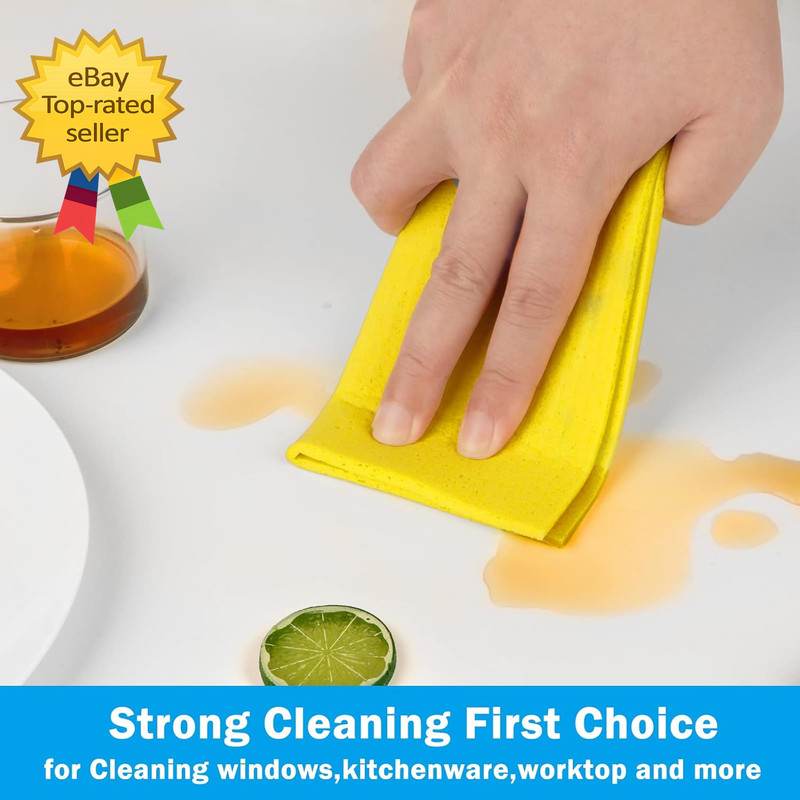 Swedish Dishcloths for Kitchen 10 Pack Sponge Dish Cloth for Washing Dishes gallery