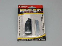 Ronan Multi-Cut 3 Pack Replacement Blades With Anvil For 301 & 330