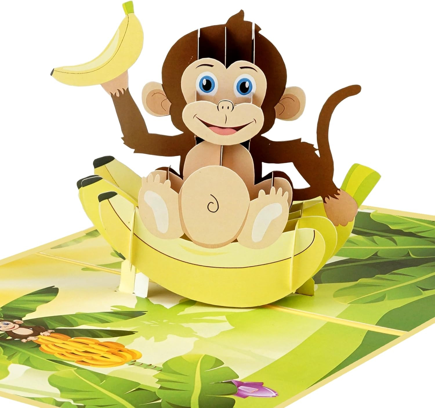 Funny Monkey 3D Pop-Up Greeting Card – You’re Awesome, Animal Theme, Encourageme gallery