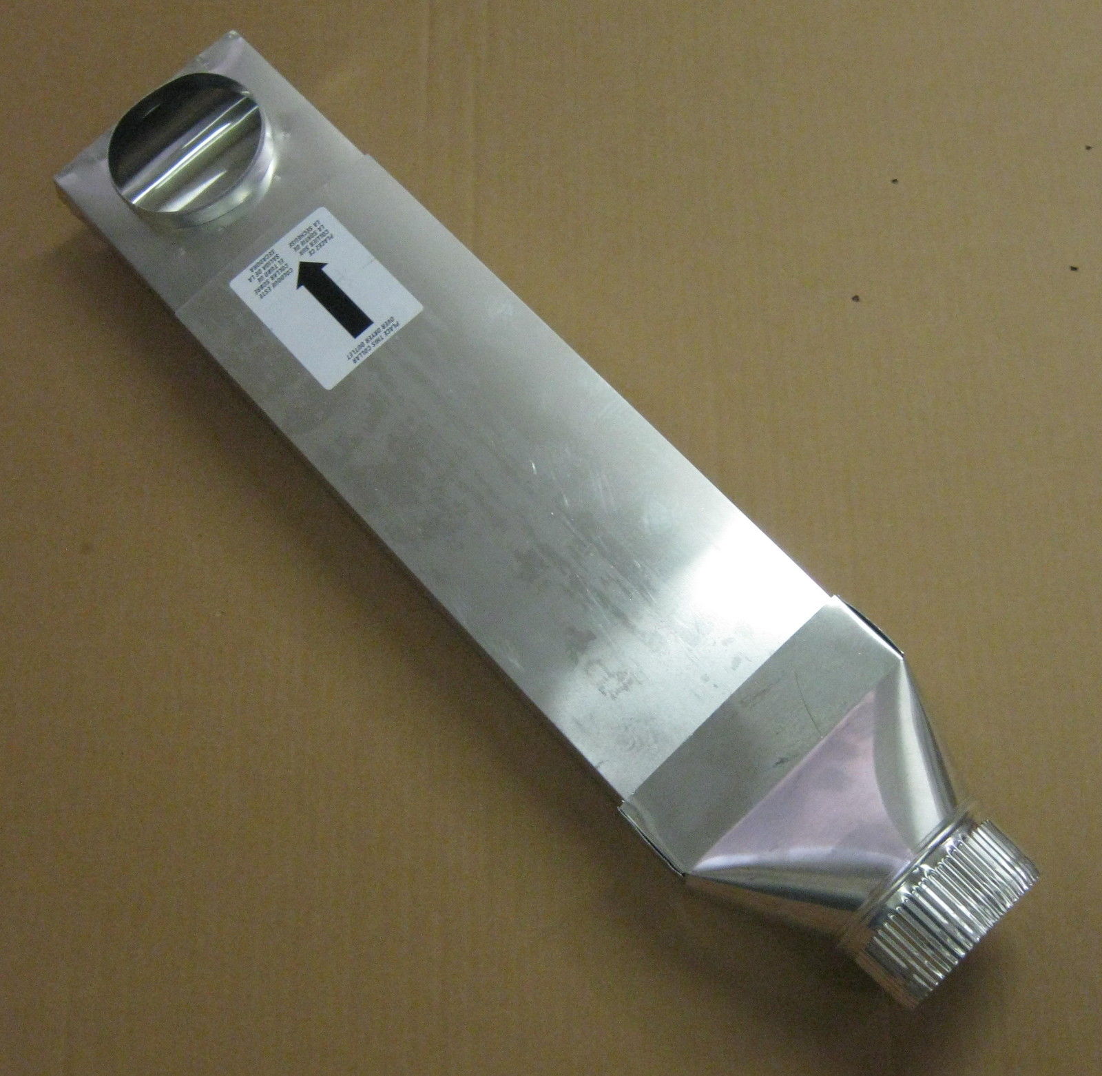 UD48S 4" Dryer Vent Space Saver Aluminun Venting Duct 90 Inlet Straight Outlet gallery