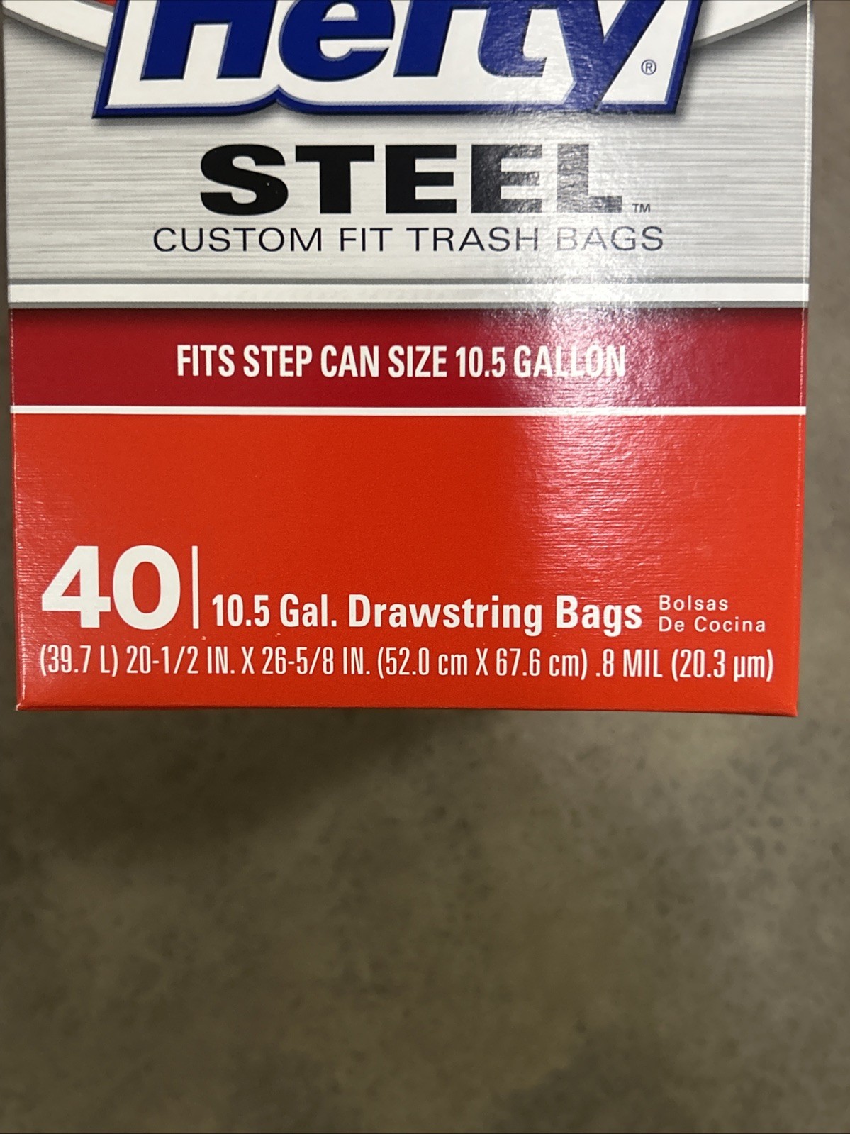 4 Pack Hefty Steel Sack 10.5 Gal Custom Fit Trash Bags Discontinued gallery