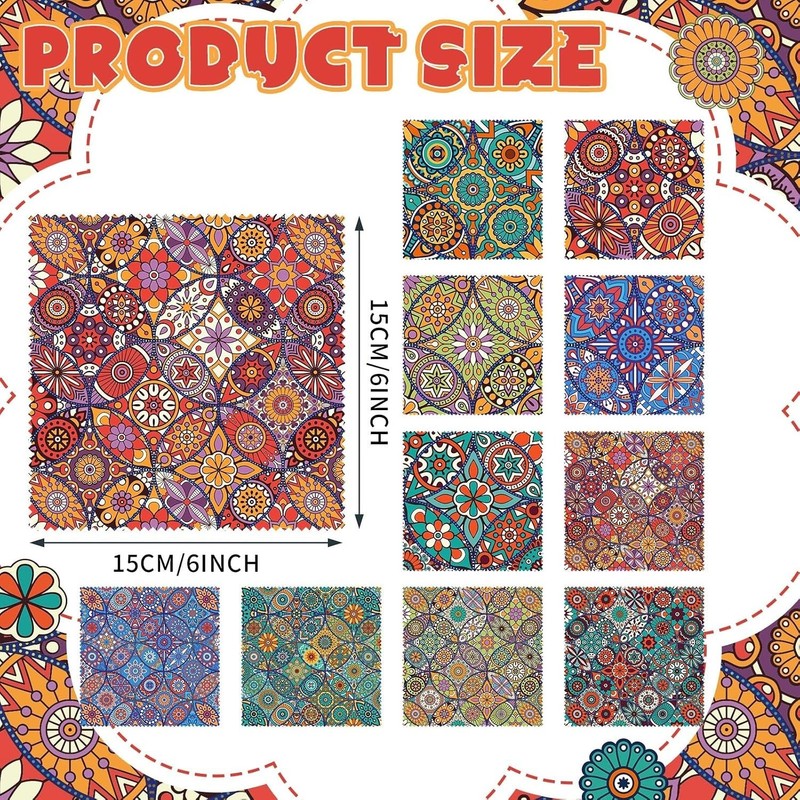 Mandala Design Microfiber Cloth Set 20 Pcs Eyeglass Cleaner gallery