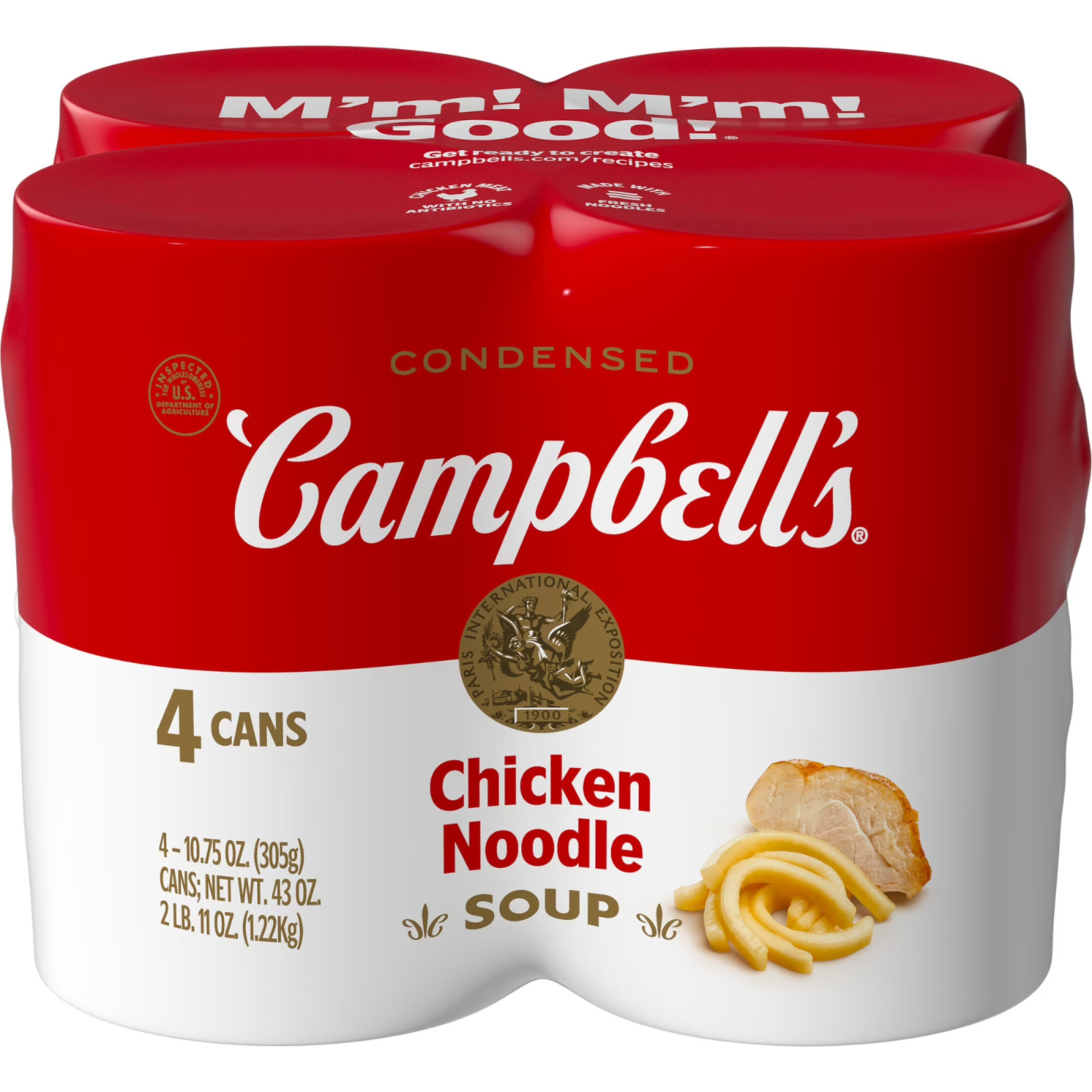 Campbell’s Condensed Chicken Noodle Soup, 10.75 oz Can (4 Pack) gallery