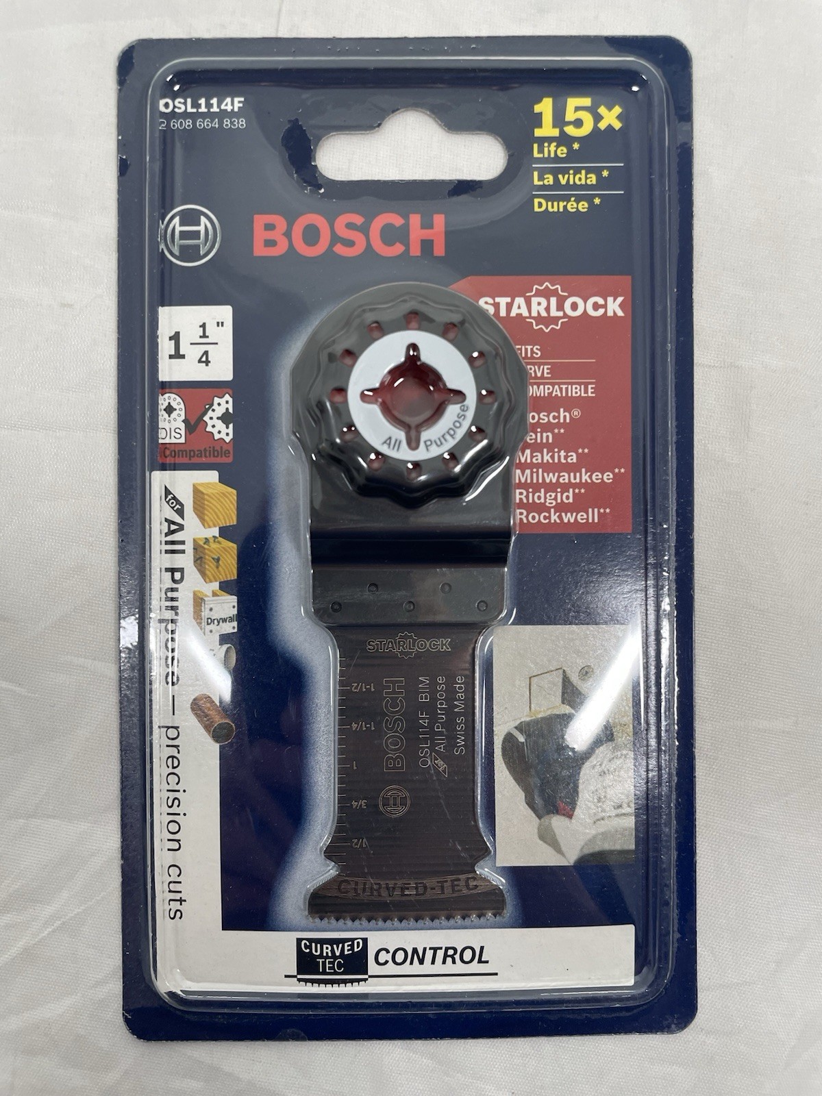 Bosch OSL114F Starlock 1-1/4" Oscillating All-Purpose Plunge Cut Blade gallery