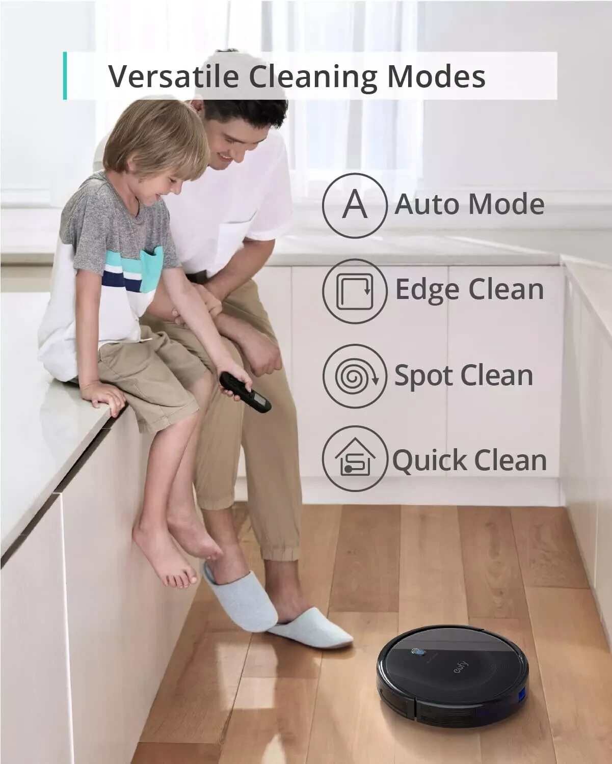 Eufy AKT2126111F Robovac 11s Max Robotic Vacuum Cleaner Self-charging - Black gallery