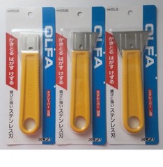 OLFA STAINLESS BLADE SCRAPER 3 PCS SET (35SB, 35MB, 35LB) OLFA-35-SET