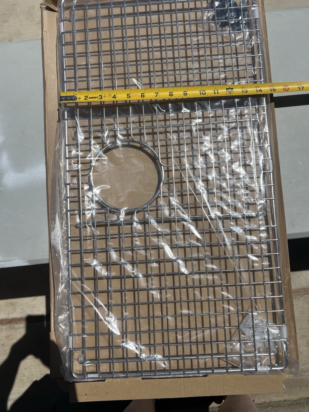 Stainless Steel Rectangular Kitchen Sink Grid 27.5x14.5” in Silver gallery