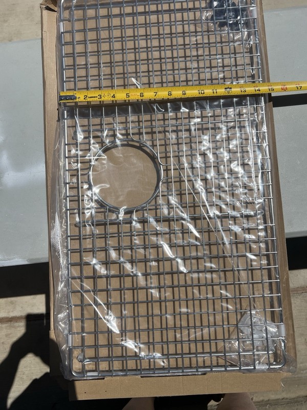 Stainless Steel Rectangular Kitchen Sink Grid 27.5x14.5” in Silver gallery