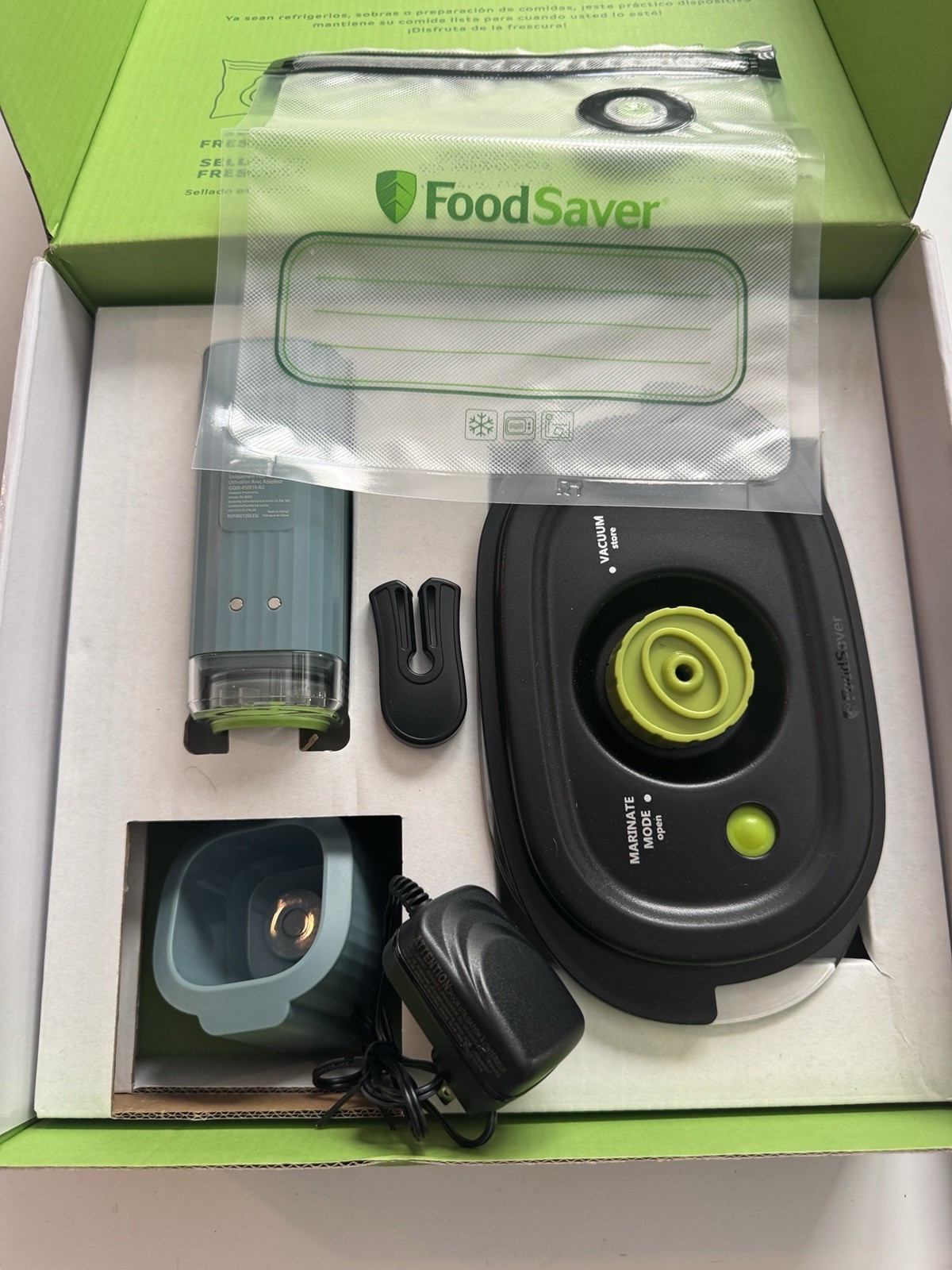 FoodSaver Mini Cordless Handheld Vacuum Sealer w/ Dock Marinate READ gallery