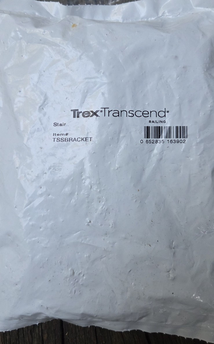Trex Transcend Stair Rail Support Black Bracket Pack TSSBRACKET (stairs) gallery