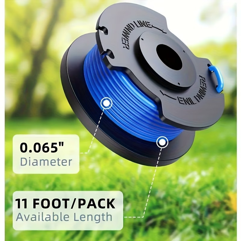 RYOBI Spools .065" 6 Pack + CAP for Battery Operated String Trimmers - MATCH gallery