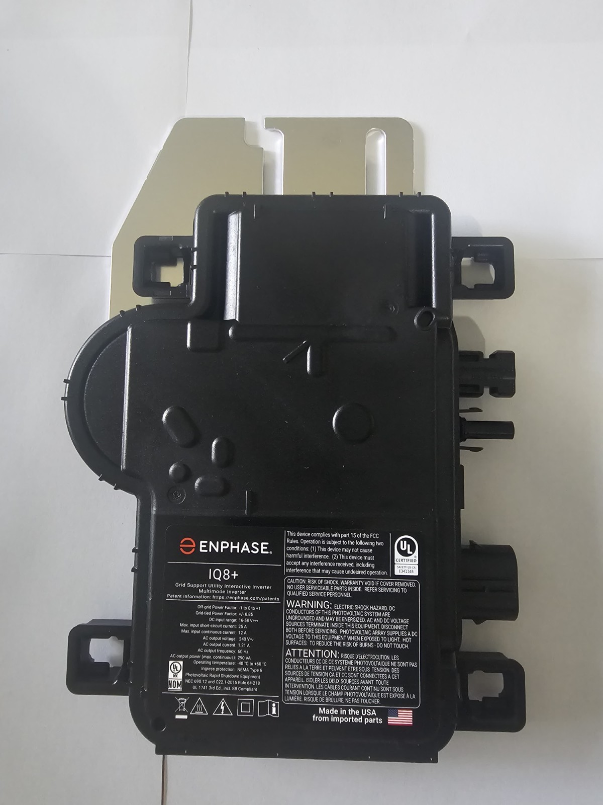 Enphase IQ8+ Microinverter IQ8PLUS-72-M-US Solar Grid Tie Inverter New gallery