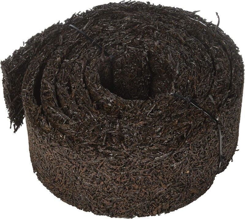 Permanent Mulch Recycled Rubber Border - 10 Feet Long x 4.5 Inches Wide | Wee... gallery
