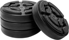 4 PCS Car Lifting Pads, Two-Post Round Auto Jacking Lift Arm Pad Rubber Prote…