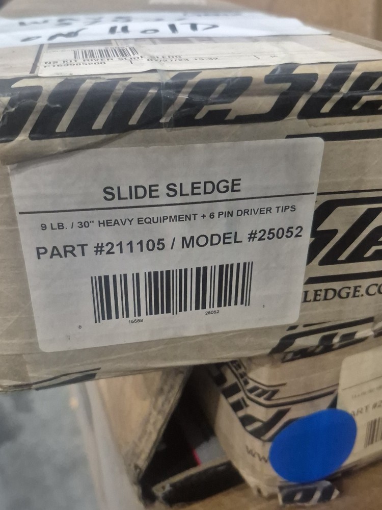 Slide Sledge Multi-Head Hammer 30 in 9 lb w/ 6 Pin Tips 7pc Model 25052
