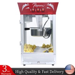 Commercial Popcorn Machine Maker Popper Countertop Large 12-Ounce Kettle 850W