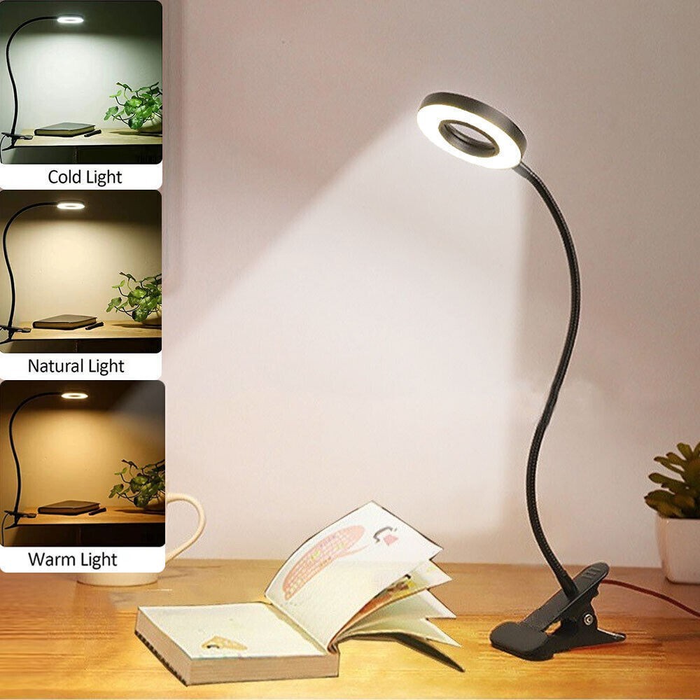 LED Desk Lamp Adjustable Swing Arm Lamp with Clamp Eye-Caring Reading Light gallery