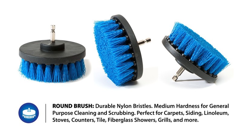RevoClean® Ultimate 4 Piece Scrub Drill Brush Multi-Purpose Deep Cleaning Kit gallery